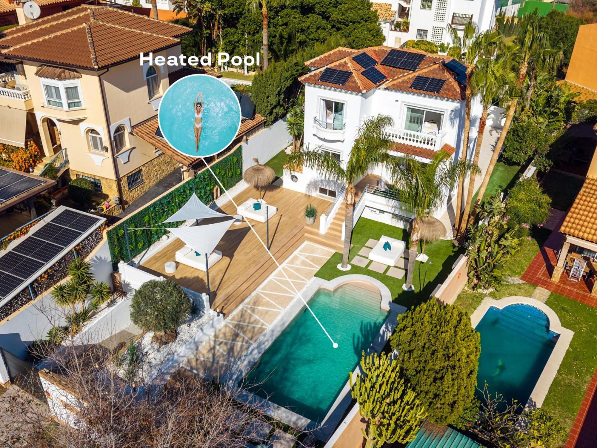 Vacation Marbella I Sunny Camelia Villa Heated Pool, Recently Renovated, Best Residential Neighborhood In Benalmadena, Short Walk To The Beach, Cinema Room ภายนอก รูปภาพ
